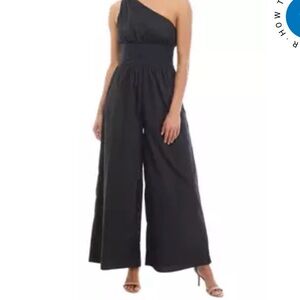 Moon River Sleeveless One Shoulder Jumpsuit